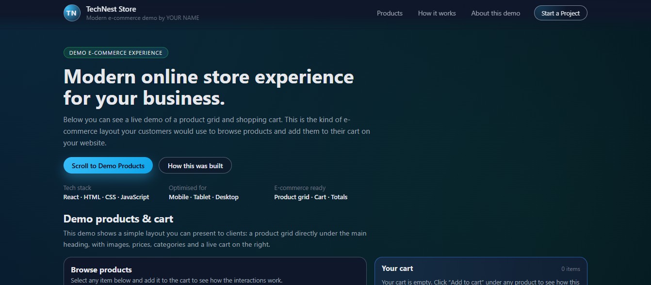 Online Shop Website preview